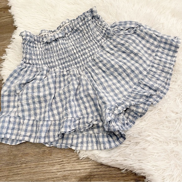 SINCERELEY JULES Gingham Check Ruffle Shorts Coastal Cowgirl Country Summer - Picture 3 of 8